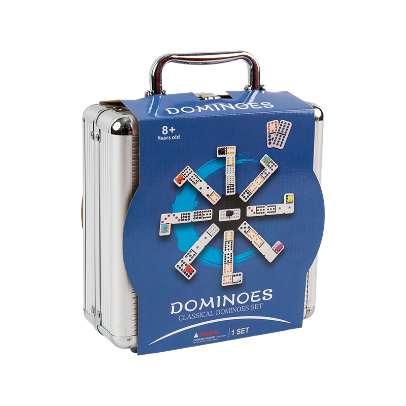 Dominó doble 12 edición de lujo en caja de aluminio