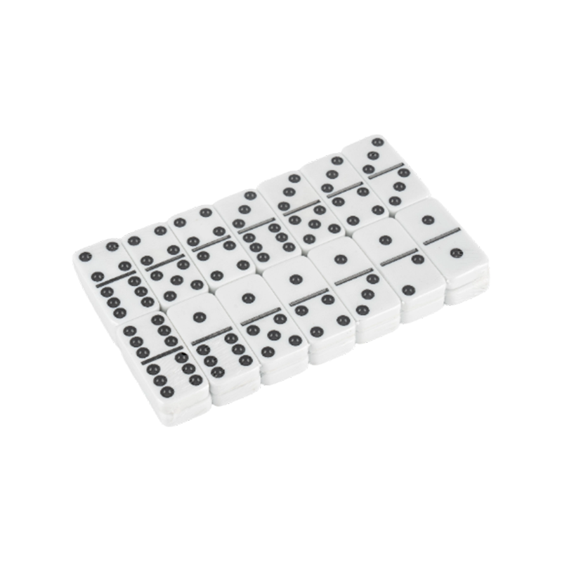 Classic en blanco y negro Dot Dominoes