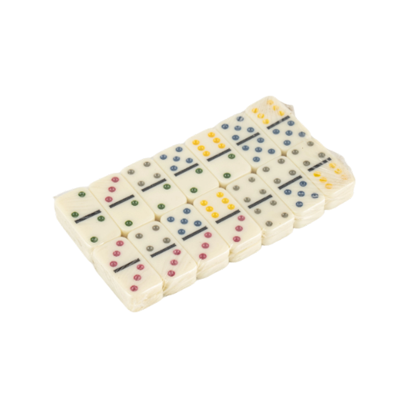 Juego de dominó patrón de punto de color